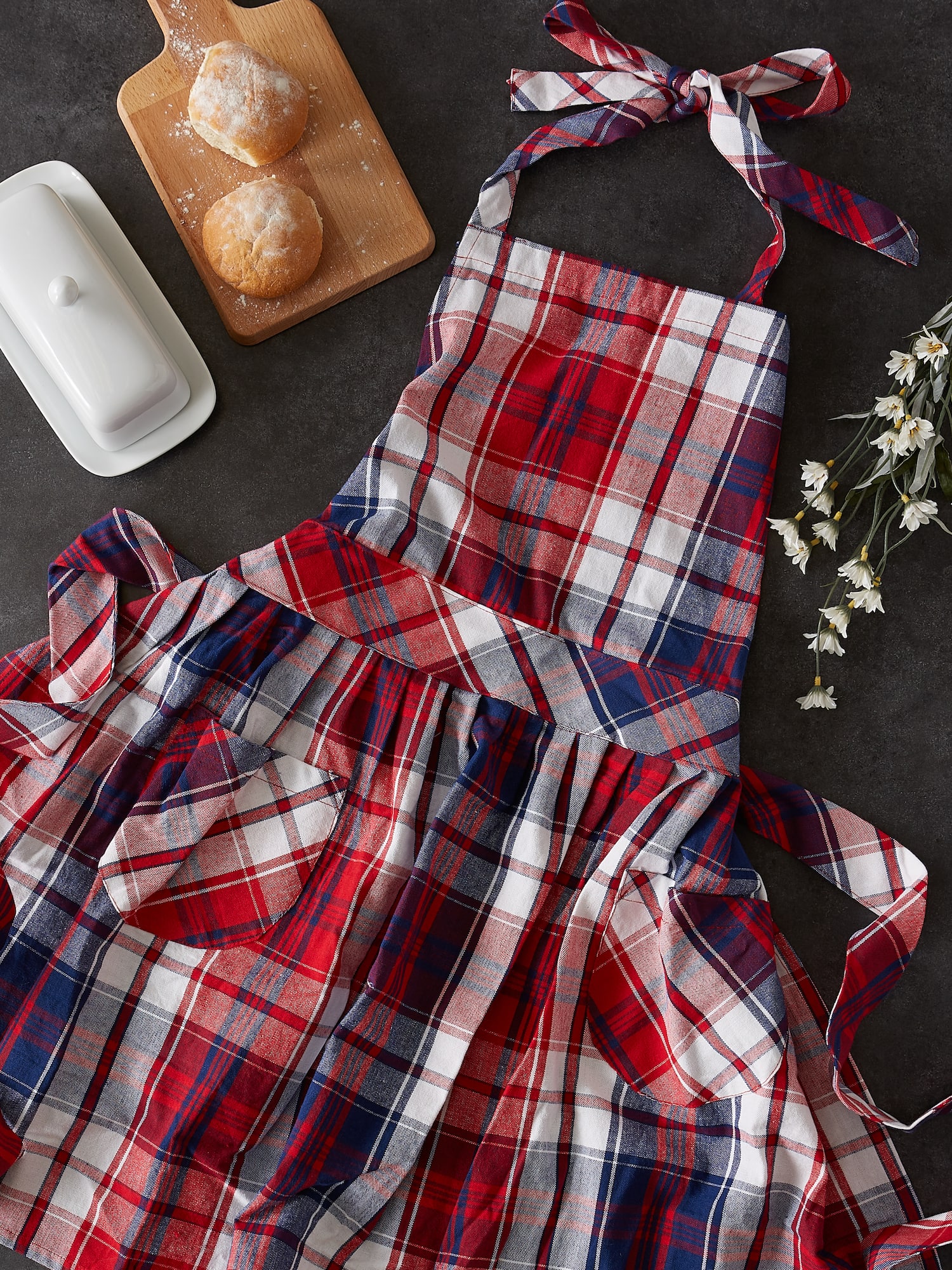 DII® Americana Red Plaid Apron